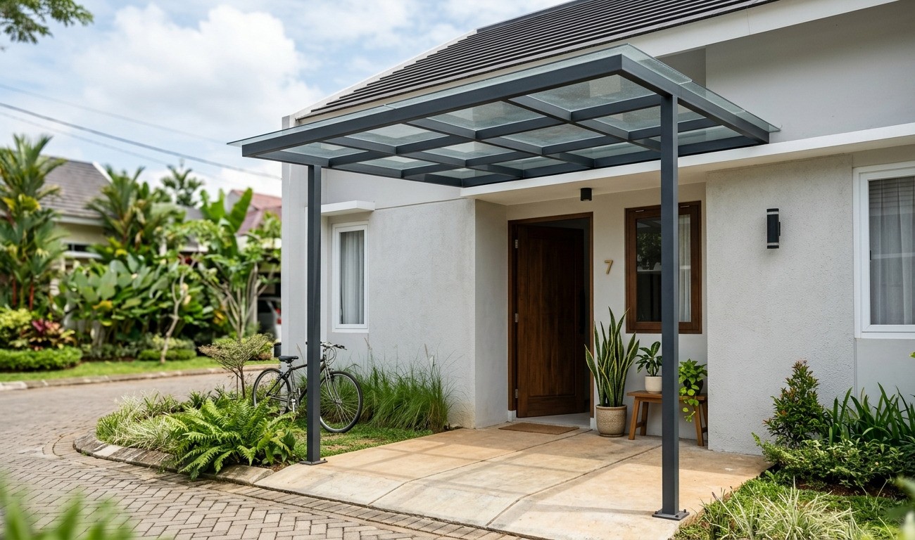 Kanopi Minimalis Cocok untuk Rumah Kecil