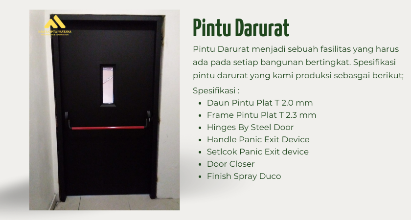 Jual Pintu Darurat di Bandung