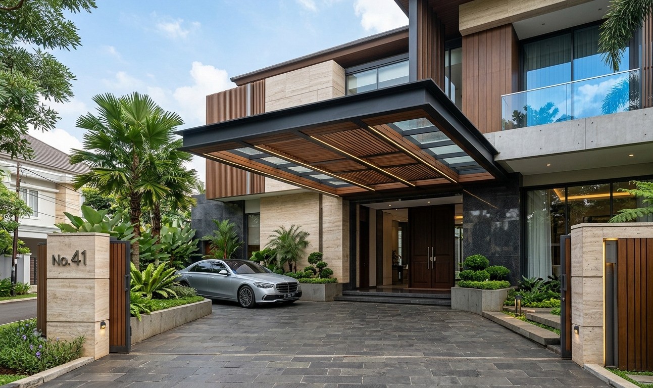  Kanopi Rumah Mewah Tampil Lebih Eksklusif