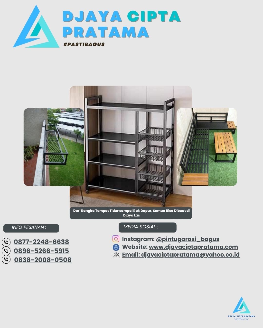 Dari Rangka Tempat Tidur sampai Rak Dapur, Semua Bisa Dibuat di Djaya Las