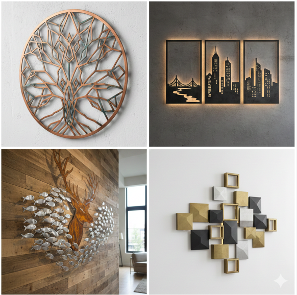 Hiasan Dinding Logam (Wall Art)