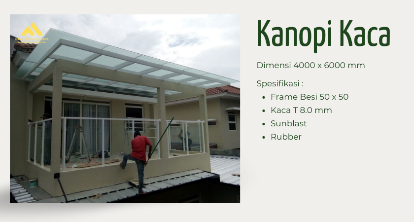 Kanopi Atap Kaca DCP