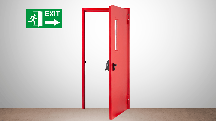 Berapa Lebar Pintu Darurat?